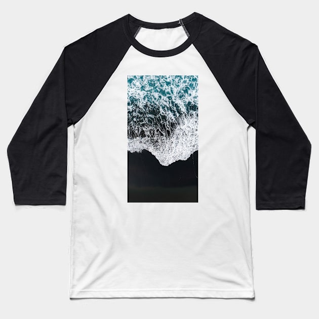 Black Sand Coast Series 01 Baseball T-Shirt by mariaronda